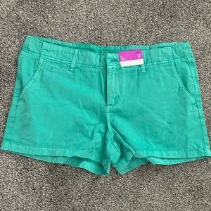 Green shorts